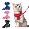 Harnais pour chat "Carreaux" accessoires chat Au bonheur du chat - Boutique d'accessoires pour votre chat 