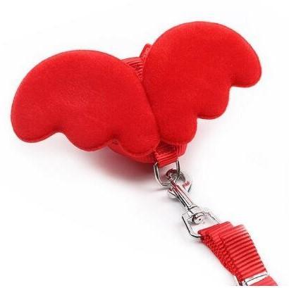 Harnais pour chat "Petit Ange" harnais pour chat Au bonheur du chat - Boutique d'accessoires pour votre chat Rouge S 