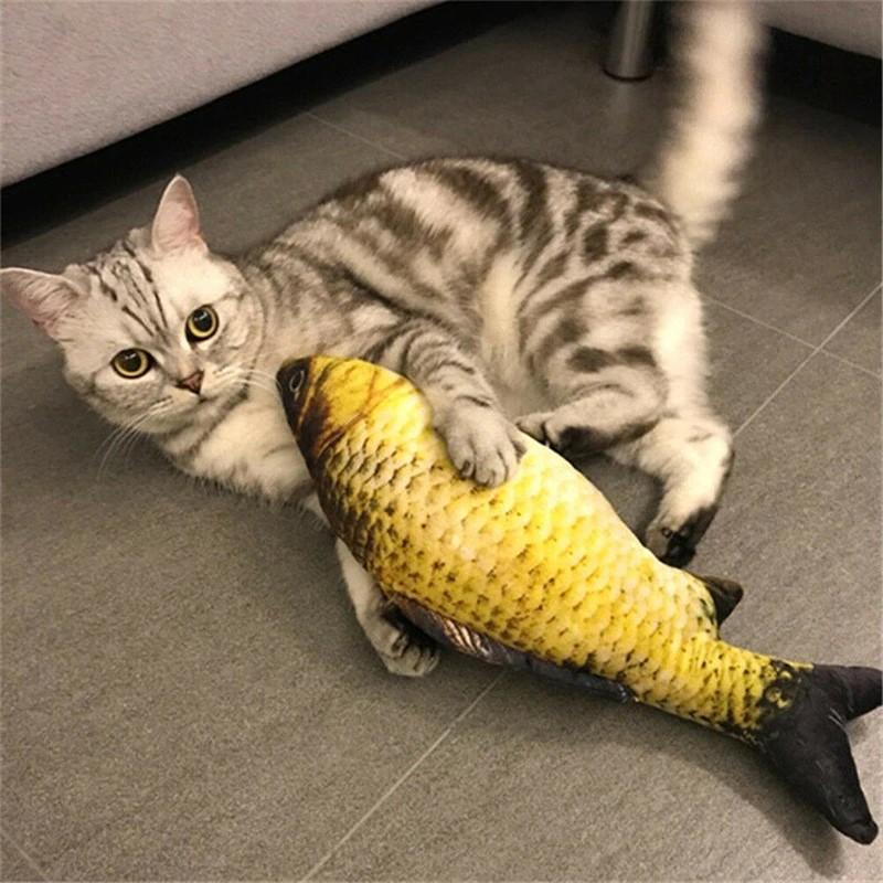 Jouet pour chat poisson réaliste  Au Bonheur Du Chat – Au bonheur