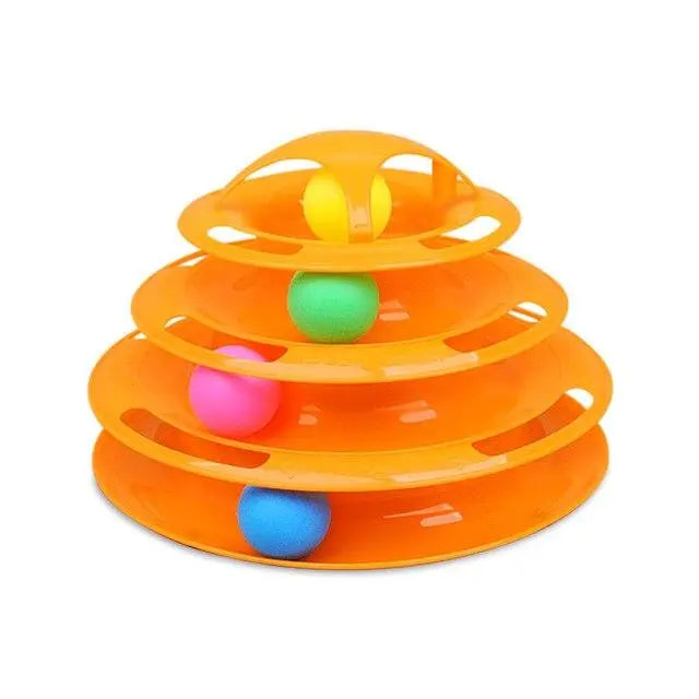 Jouet pour chat "Tour de balles" accessoires chat Au bonheur du chat - Boutique d'accessoires pour votre chat Orange 