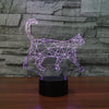 Lampe 3D chat accessoires chat Au bonheur du chat - Boutique d'accessoires pour votre chat 