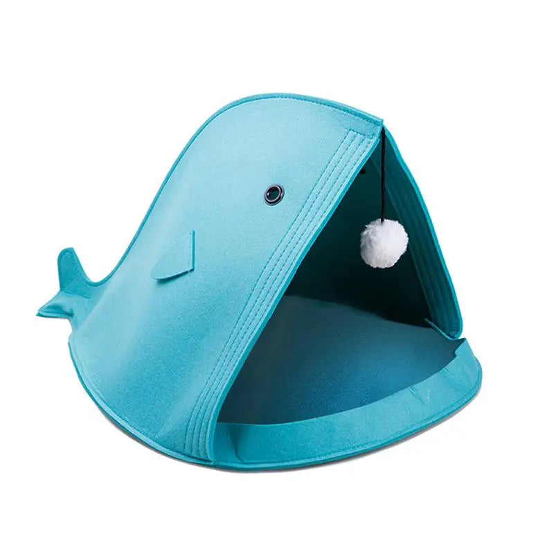 Niche pour chat "Baleine" accessoires chat Au bonheur du chat - Boutique d'accessoires pour votre chat Bleu 