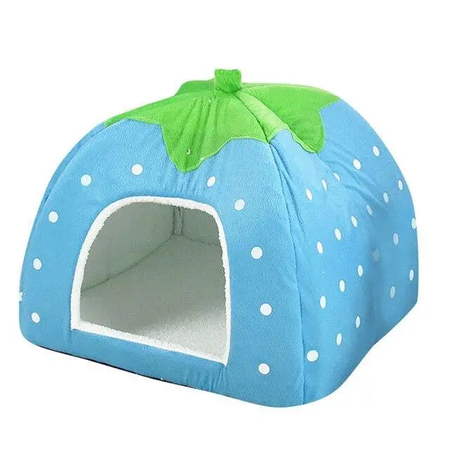 Niche pour chat "Fraise" accessoires chat Au bonheur du chat - Boutique d'accessoires pour votre chat Bleu M 