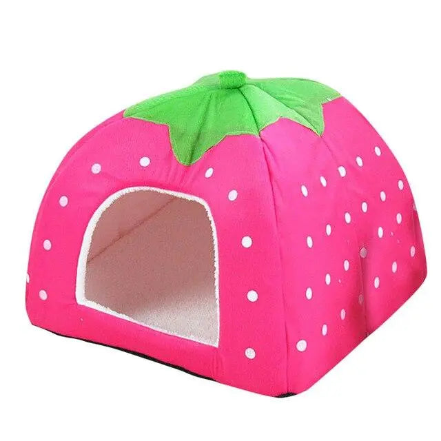 Niche pour chat "Fraise" accessoires chat Au bonheur du chat - Boutique d'accessoires pour votre chat Rose S 