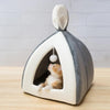 Niche pour chat "Oreilles de lapin" accessoires chat Au bonheur du chat - Boutique d'accessoires pour votre chat 