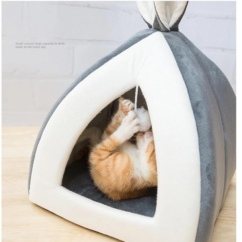 Niche pour chat "Oreilles de lapin" accessoires chat Au bonheur du chat - Boutique d'accessoires pour votre chat 