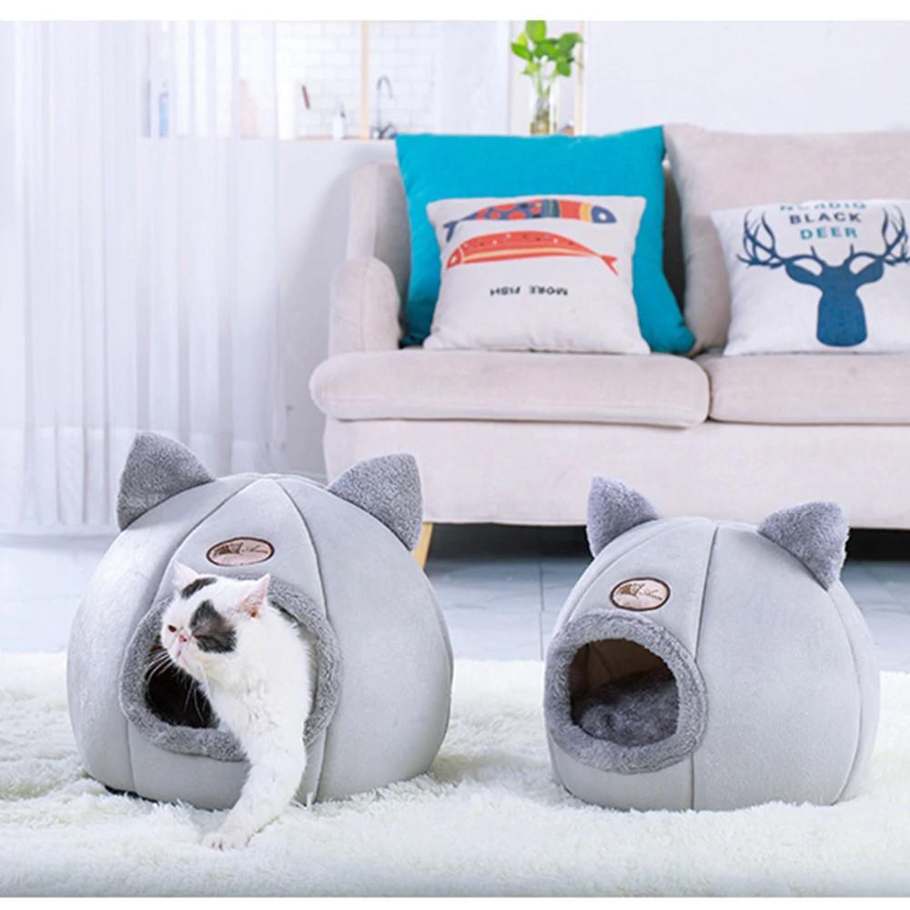 Niche pour chat "Oreilles mignonnes" panier pour chat Au bonheur du chat - Boutique d'accessoires pour votre chat 