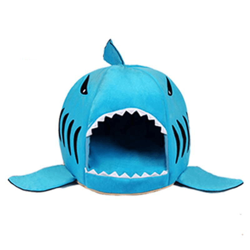 Niche pour chat "Requin" accessoires chat Au bonheur du chat - Boutique d'accessoires pour votre chat Bleu L 58x50x55cm 