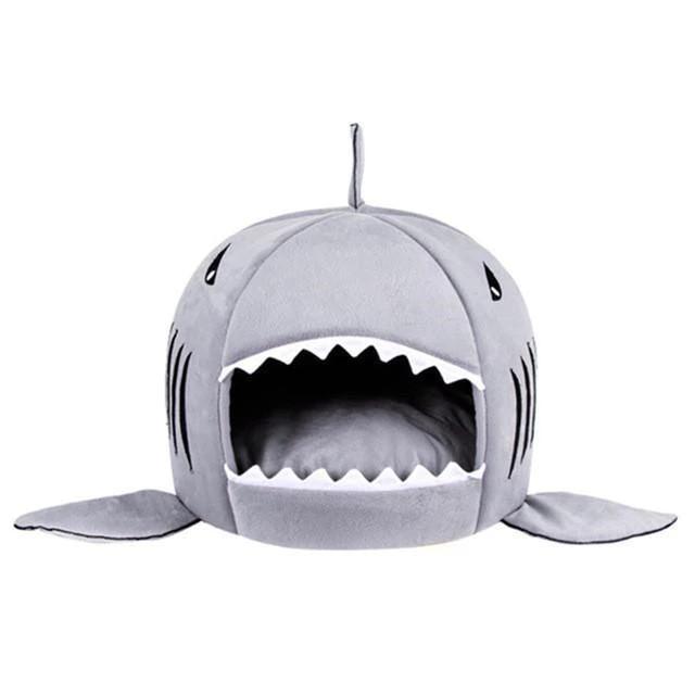 Niche pour chat "Requin" accessoires chat Au bonheur du chat - Boutique d'accessoires pour votre chat Gris S 42x42x34cm 