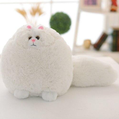 Peluche chat "Fluffy" accessoires chat Au bonheur du chat - Boutique d'accessoires pour votre chat Blanc 30cm 