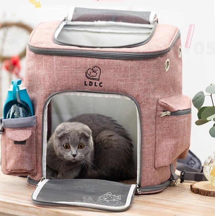 Sac de transport pour chat "Vision large" accessoires chat Au bonheur du chat - Boutique d'accessoires pour votre chat 