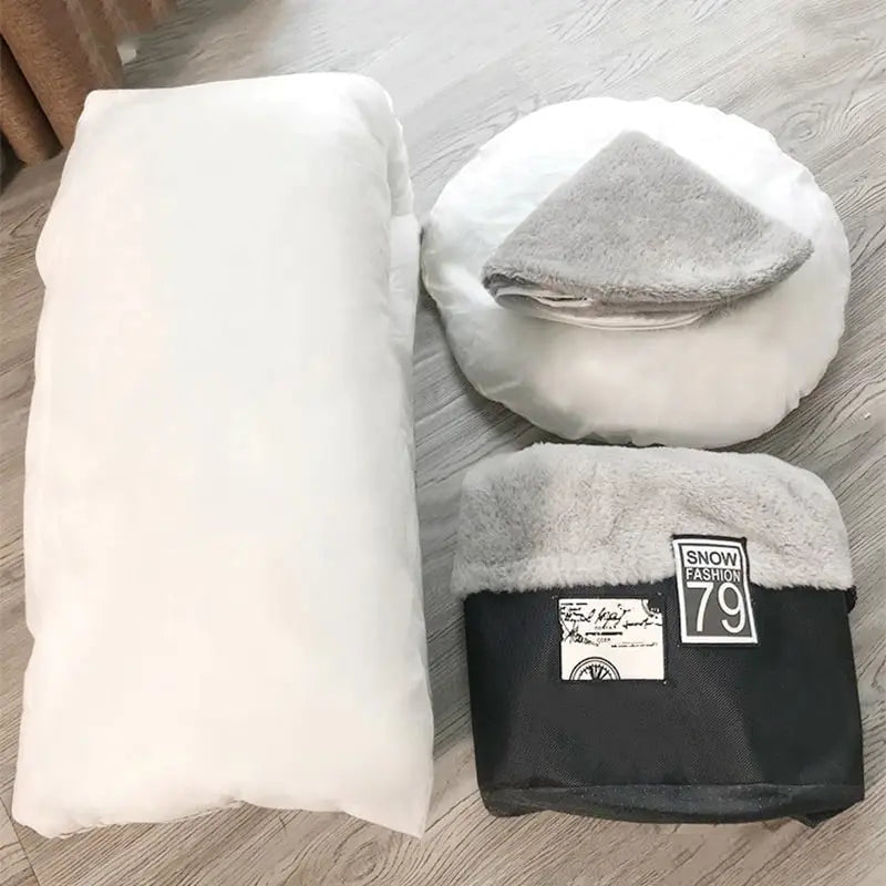 Panier pour chat SnowComfy™ Au bonheur du chat - Boutique d'accessoires pour votre chat