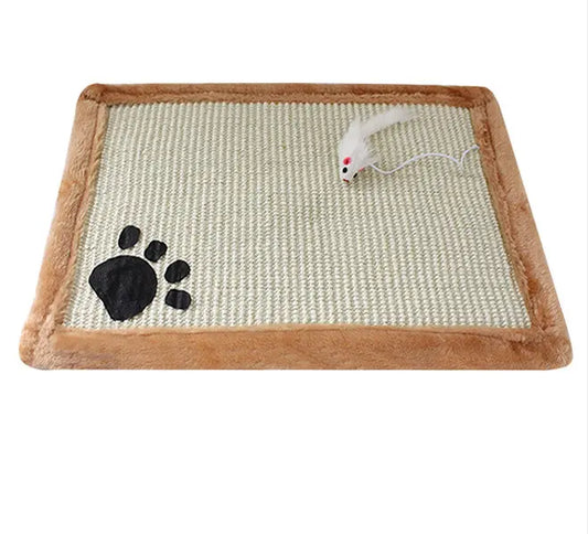 Tapis à griffes "Patte" accessoires chat Au bonheur du chat - Boutique d'accessoires pour votre chat Khaki 