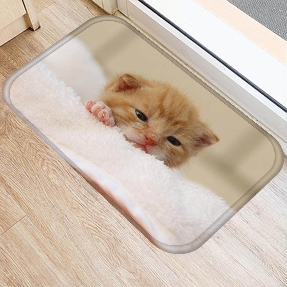 Tapis anti-glisse chat mignon réaliste accessoires chat Au bonheur du chat - Boutique d'accessoires pour votre chat Variante 4 