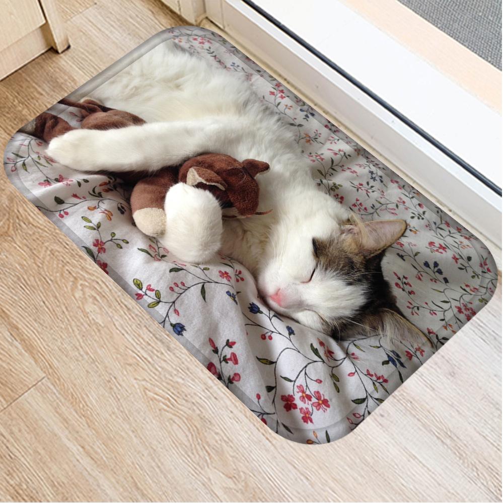 Tapis anti-glisse chat mignon réaliste accessoires chat Au bonheur du chat - Boutique d'accessoires pour votre chat Variante 8 