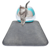 Tapis de sol pour litière accessoires chat Au bonheur du chat - Boutique d'accessoires pour votre chat Gris L 